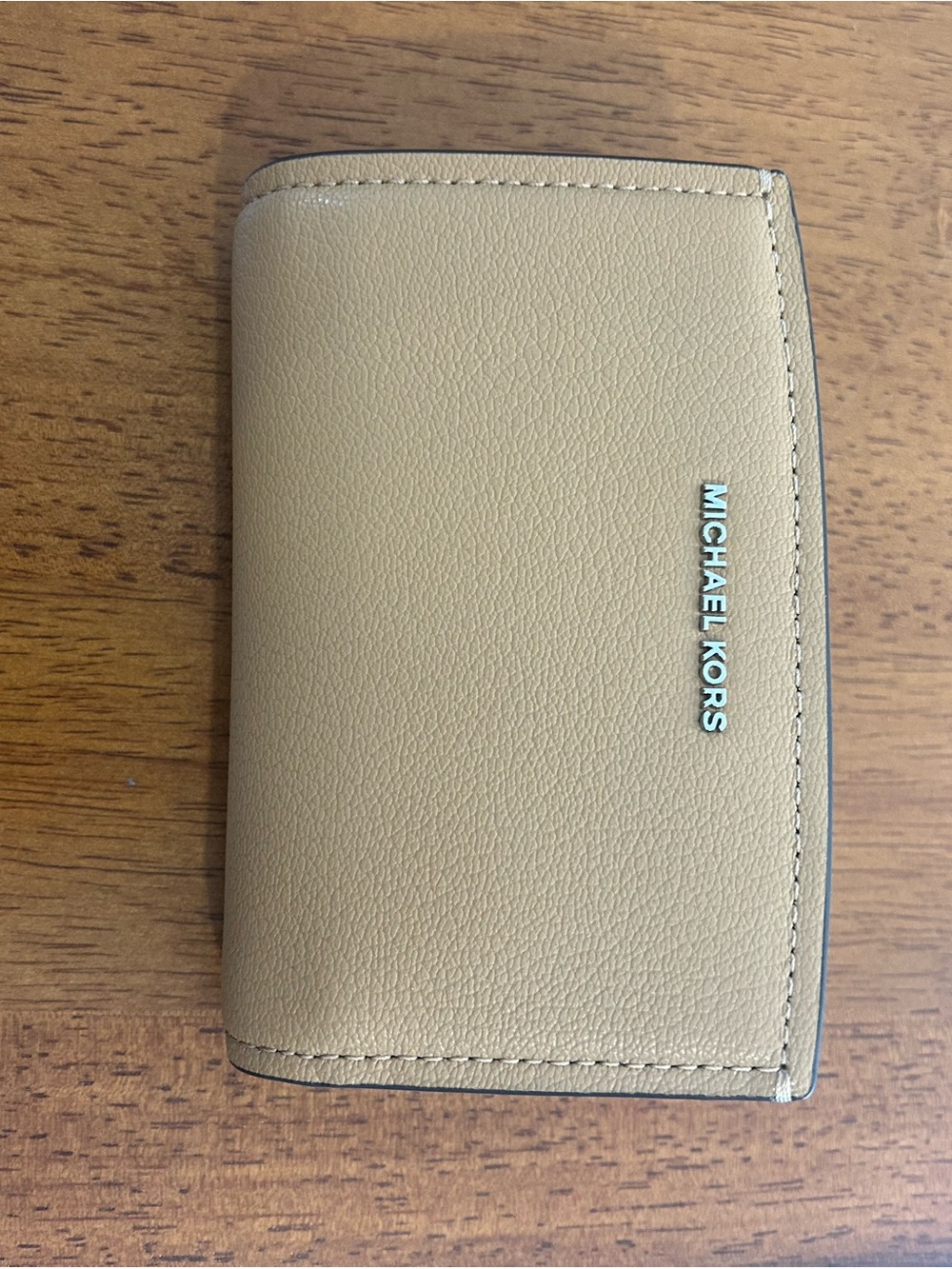 Michael Kors Tan Leather Trifold wallet brand new